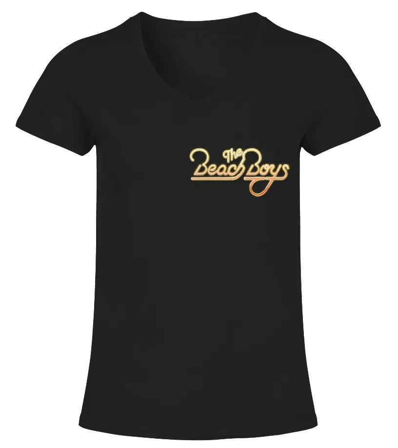 2 SIDE   THE BEACH BOYS TOUR 2024 BACH BK 001 CAMISETA CUELLO PICO MUJER