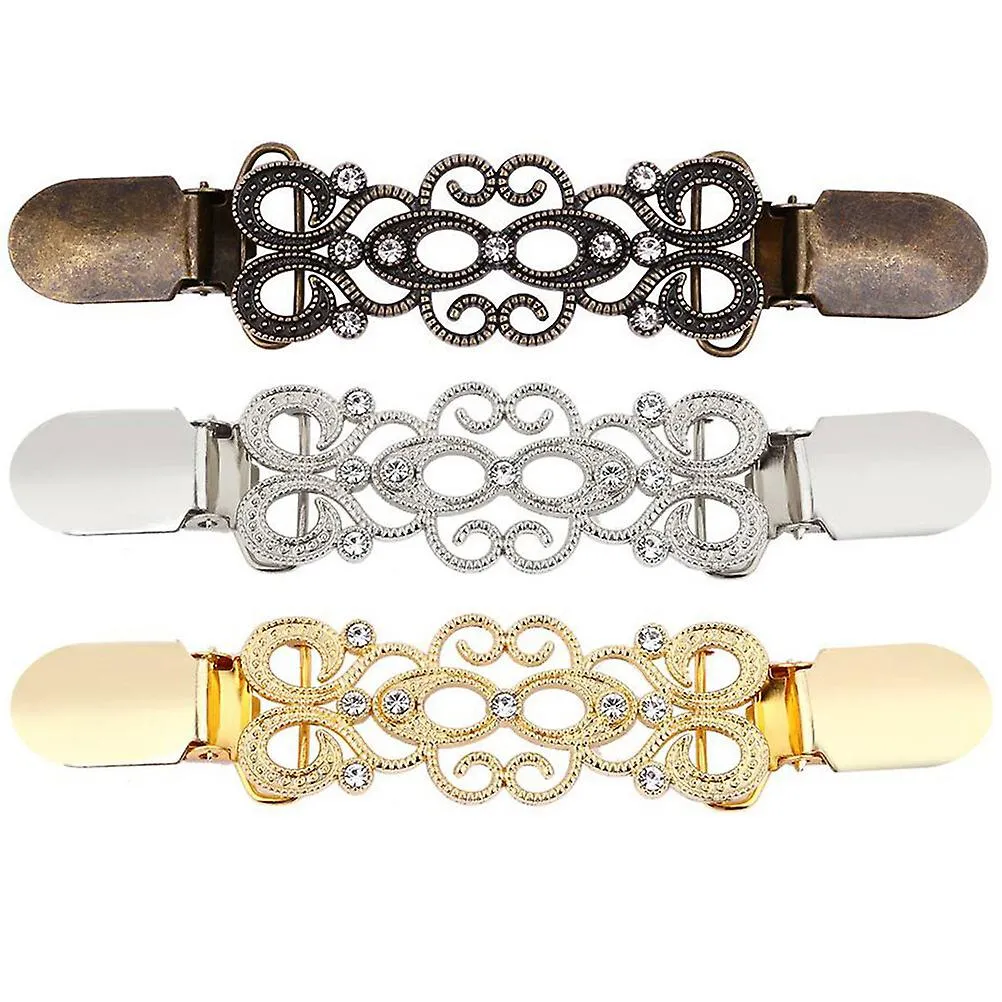 3pcs Attractive Cardigan Clips Practical Chic Clothes Clasp Sweater Tighten Clip