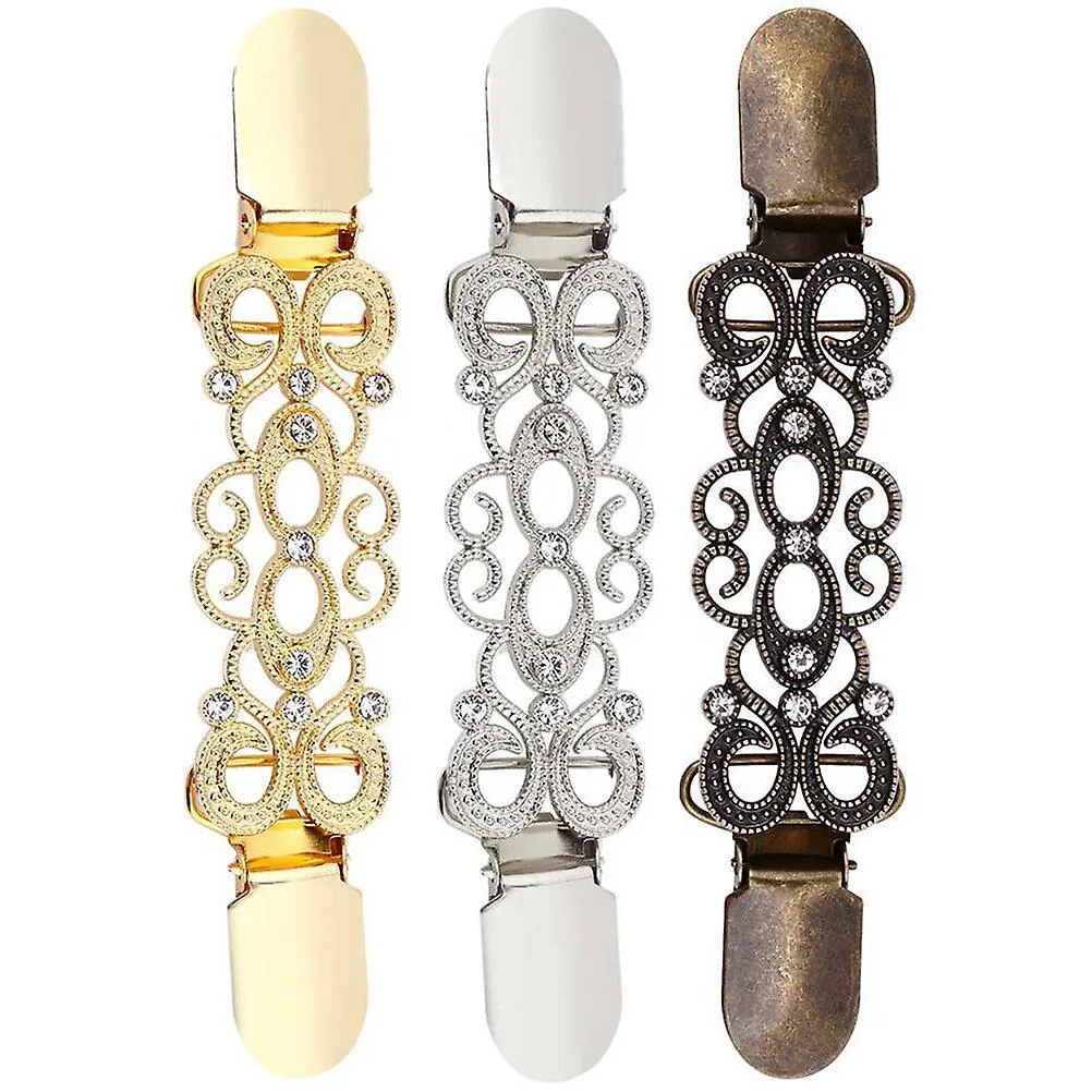 3pcs Attractive Cardigan Clips Practical Chic Clothes Clasp Sweater Tighten Clip