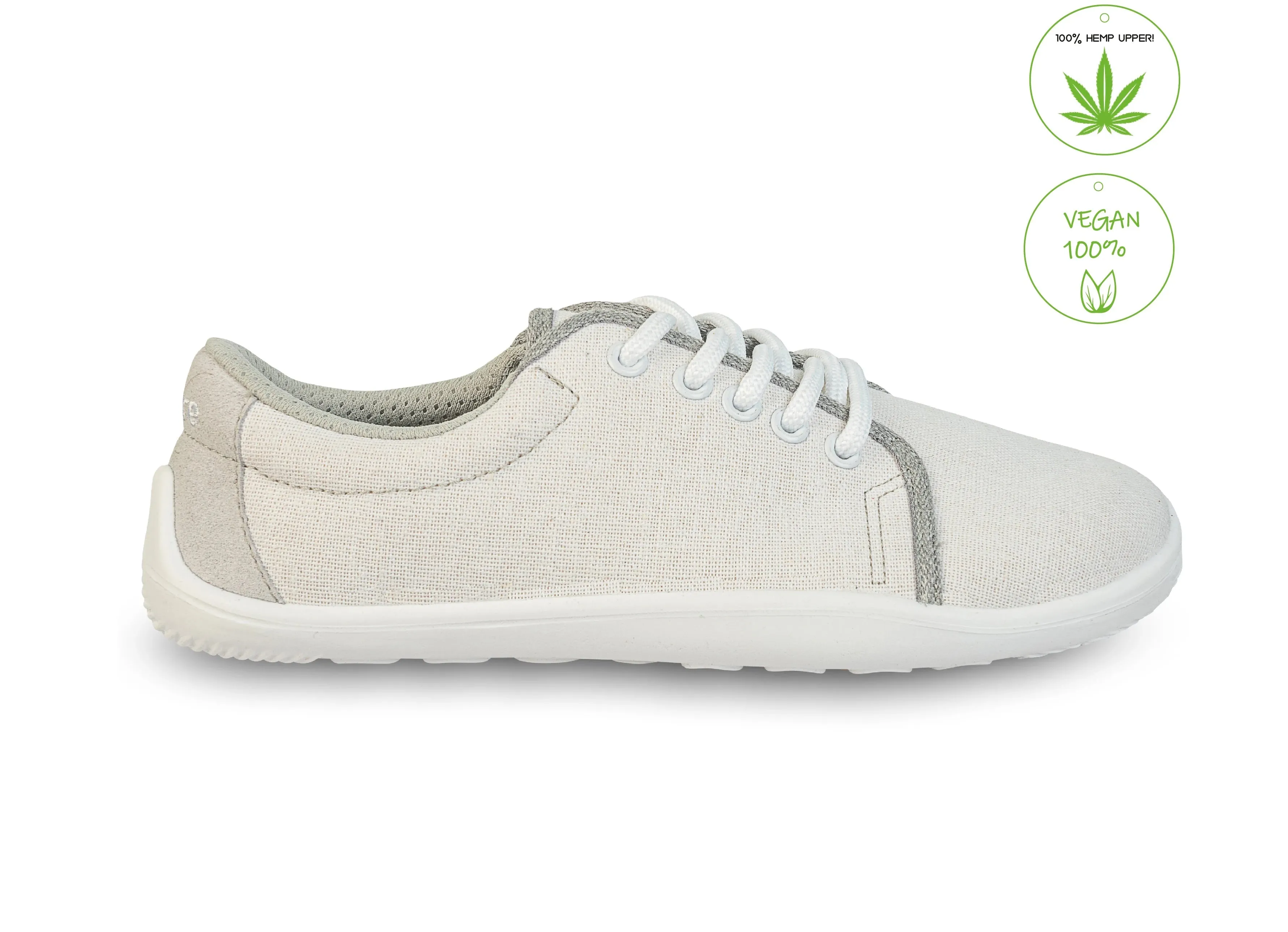 4.BARE  4.HEMP OFF WHITE  DEPORTIVAS MINIMALISTAS DE CáñAMO