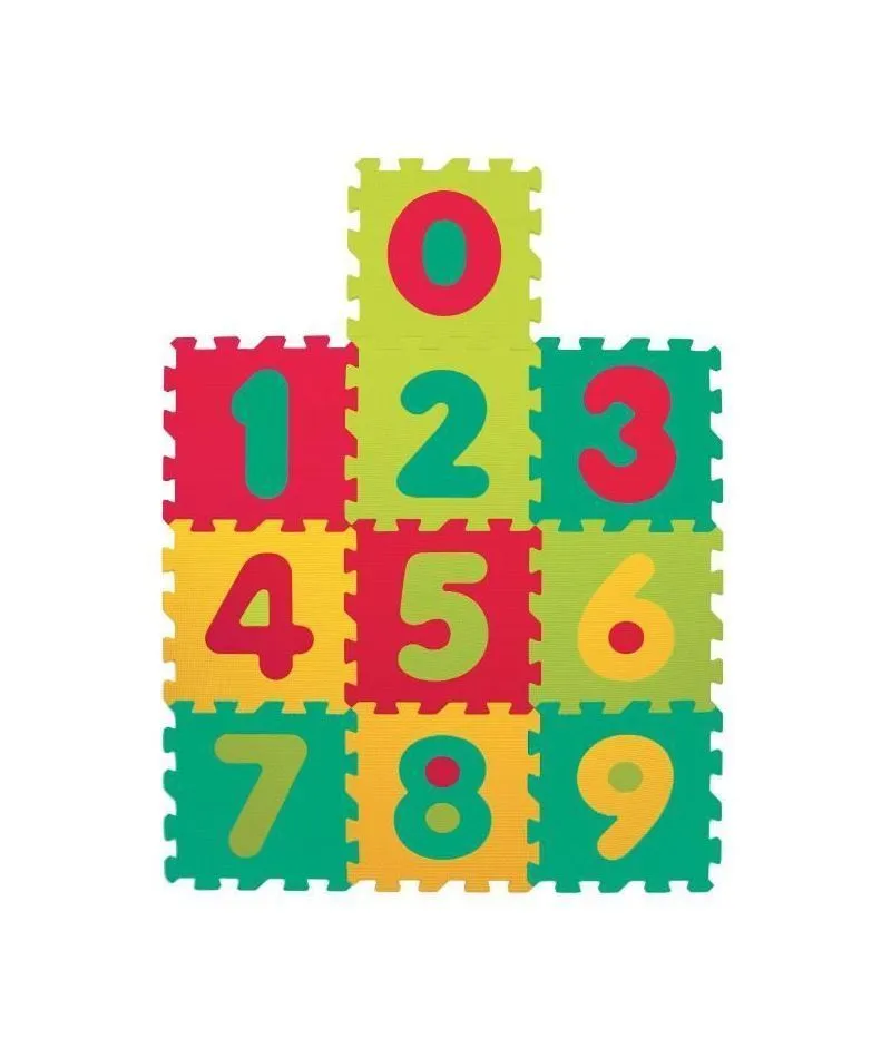 Alfombra de piezas letras y numeros para bebé Ludi