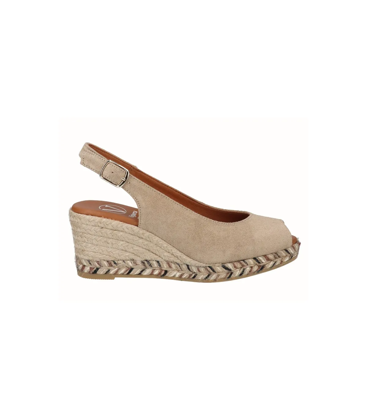 Alpargatas para mujer color cuero