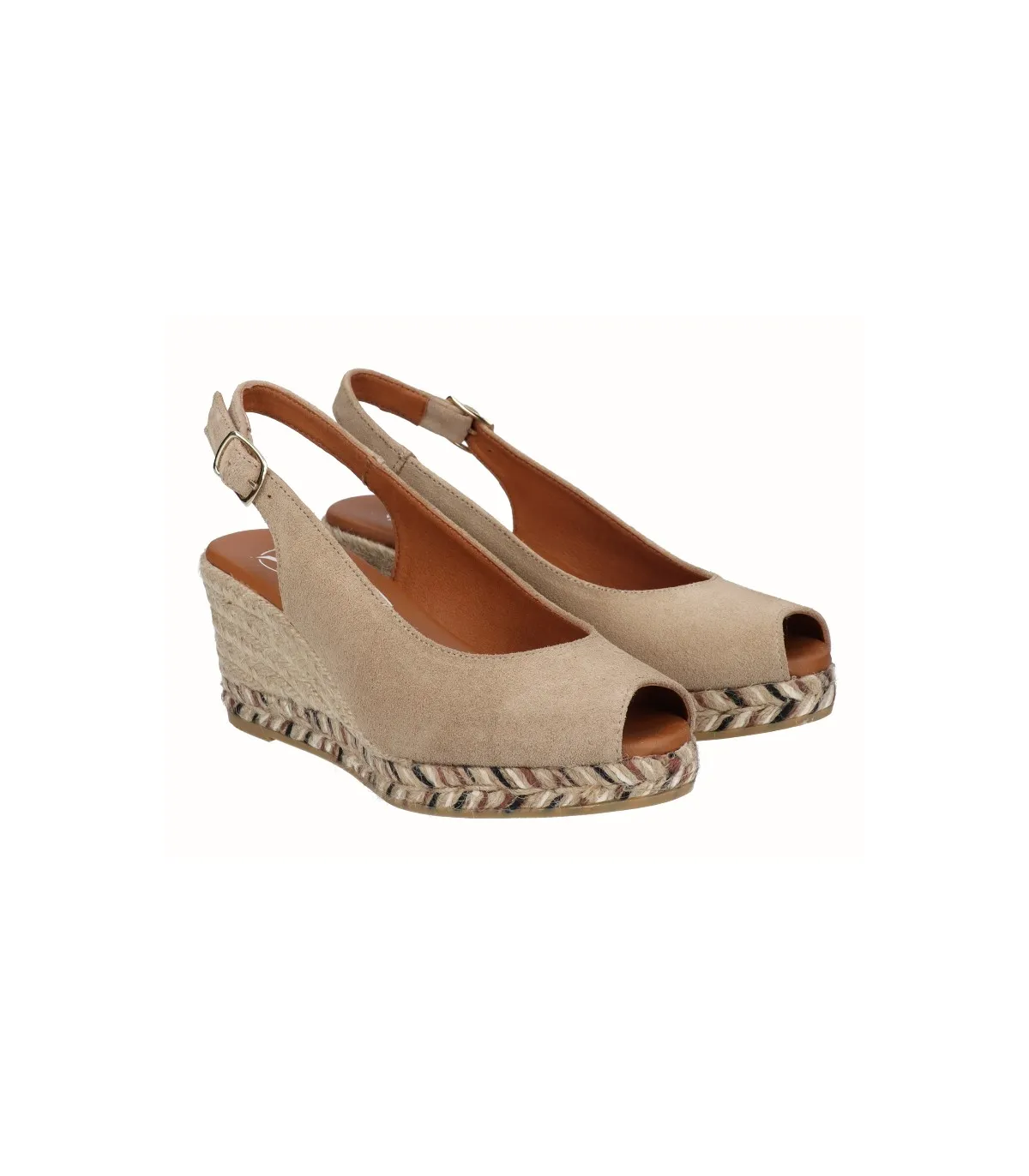 Alpargatas para mujer color cuero