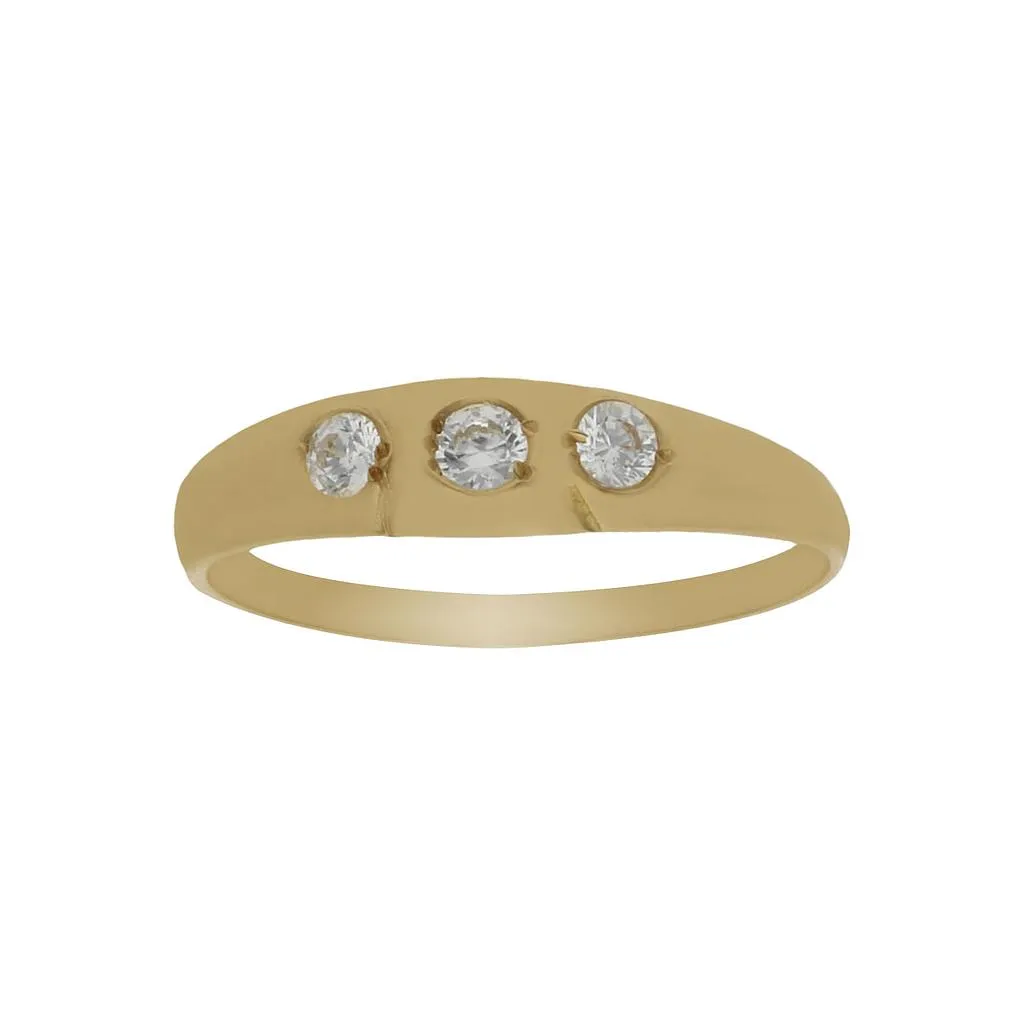 Anillo Oro Bebé Tresillo
