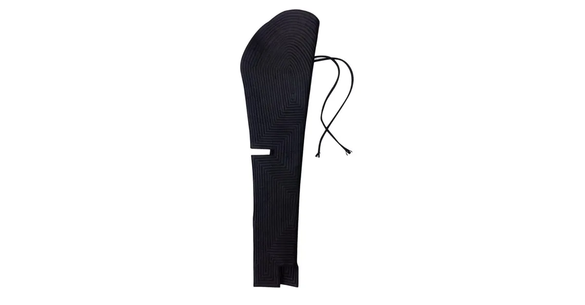 Ann Demeulemeester conjunto de mangas de cuero negro 