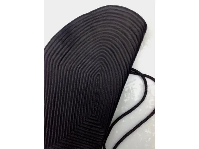 Ann Demeulemeester conjunto de mangas de cuero negro 