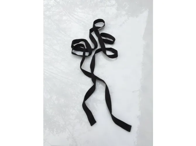 Ann Demeulemeester conjunto de mangas de cuero negro 