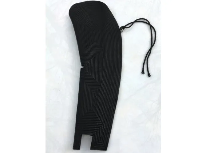 Ann Demeulemeester conjunto de mangas de cuero negro 