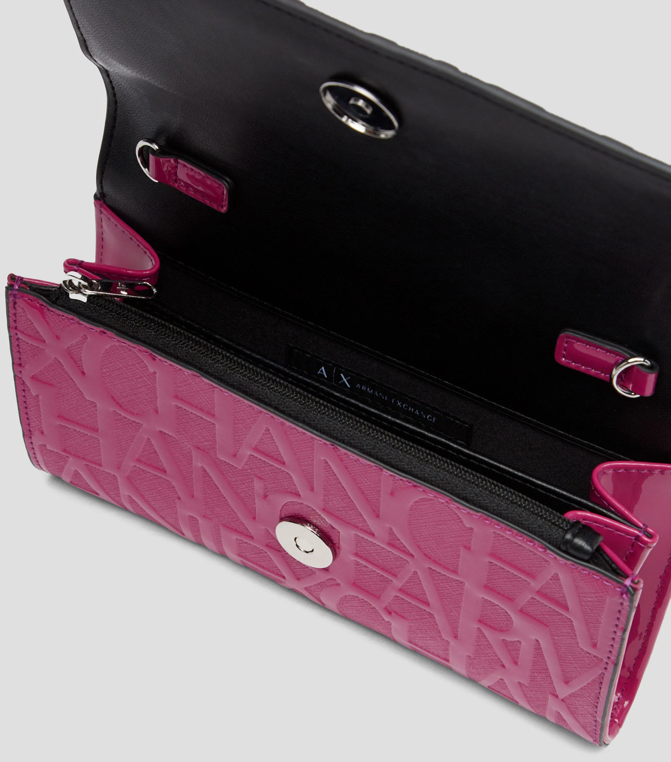 Armani Exchange Bolso Clutch con monogram Mujer