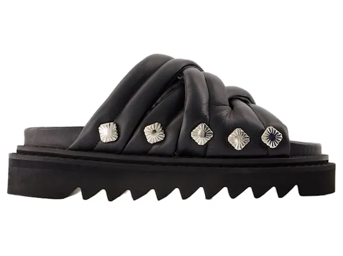 AUTRE MARQUE SANDALIAS AJ1345  TOGA PULLA  CUERO  NEGRO 