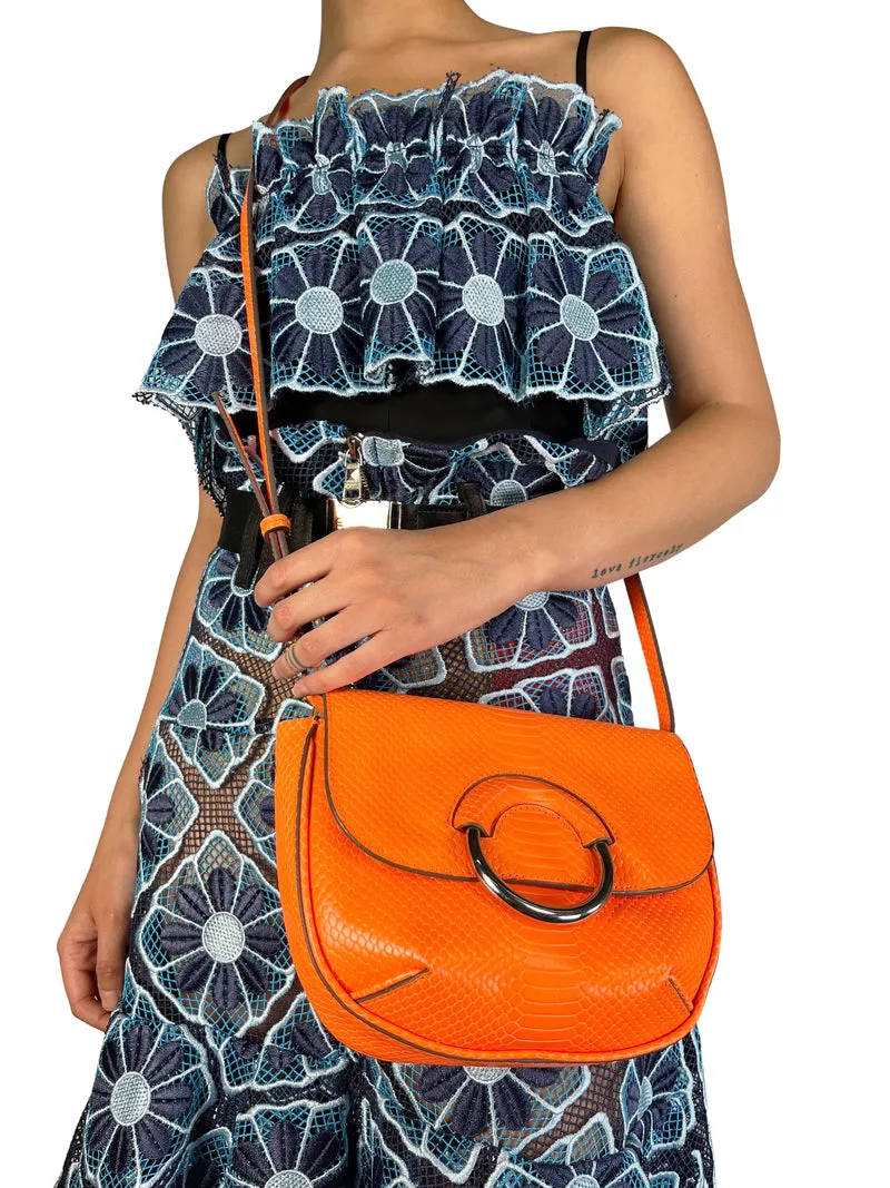 BANANA REPUBLIC Bandolera Cuero Fluorescente