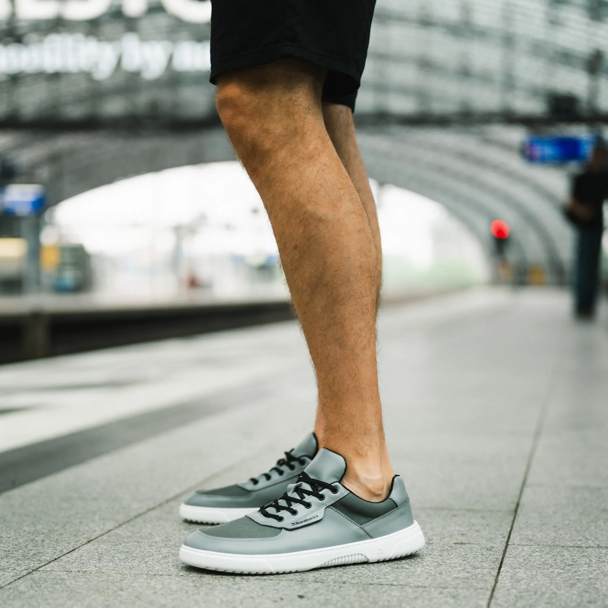 BAREBARICS  BRAVO GREY & WHITE  DEPORTIVAS BAREFOOT