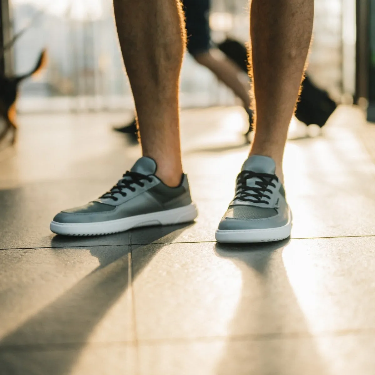 BAREBARICS  BRAVO GREY & WHITE  DEPORTIVAS BAREFOOT