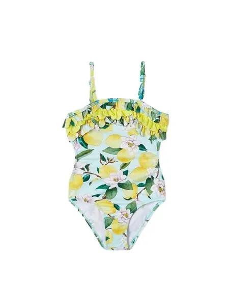 Bañador Mayoral Estampado Amarillo para Niña
