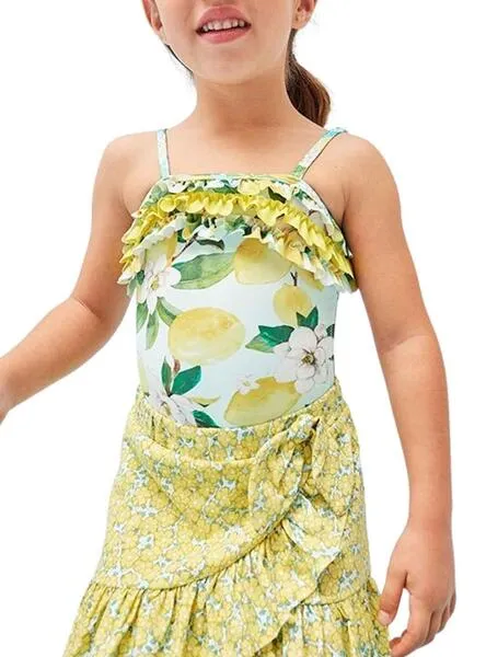Bañador Mayoral Estampado Amarillo para Niña