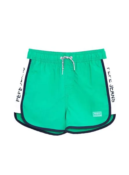 bañador pepe jeans filo verde para niño