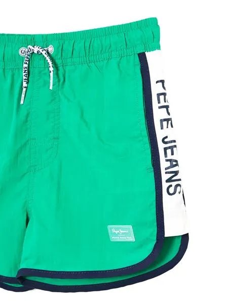 bañador pepe jeans filo verde para niño