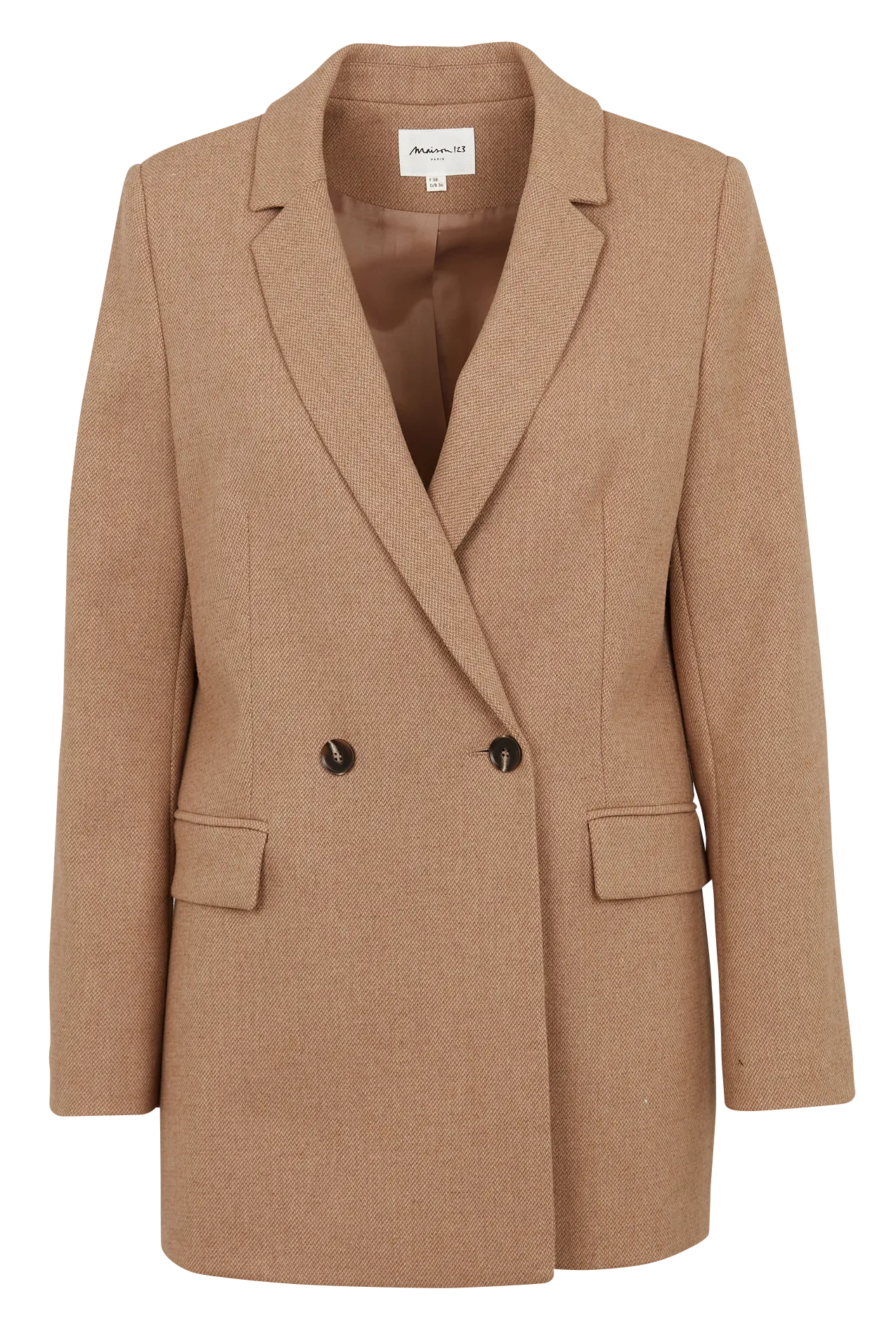 BESS  CHAQUETA SASTRE DE MEZCLA DE LANA EN BEIGE