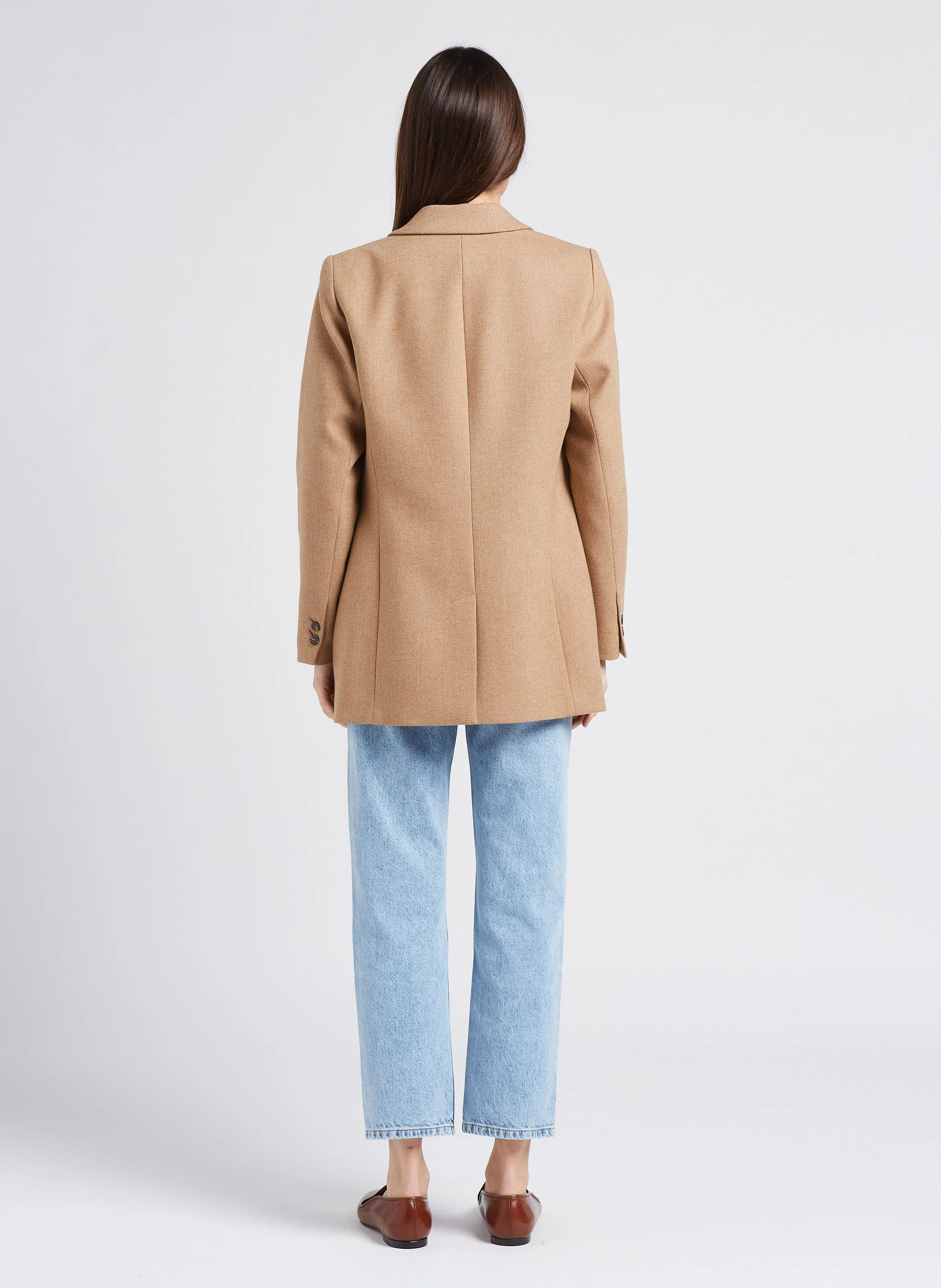 BESS  CHAQUETA SASTRE DE MEZCLA DE LANA EN BEIGE