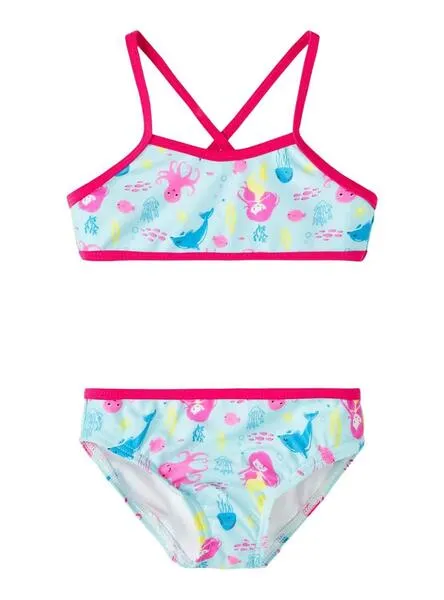 Bikini Name It Ziza Azul para Niña