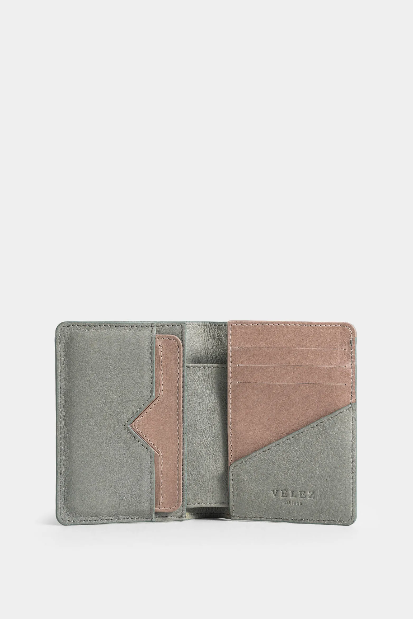 Billetera alava de cuero para hombre con porta tarjeta extraíble