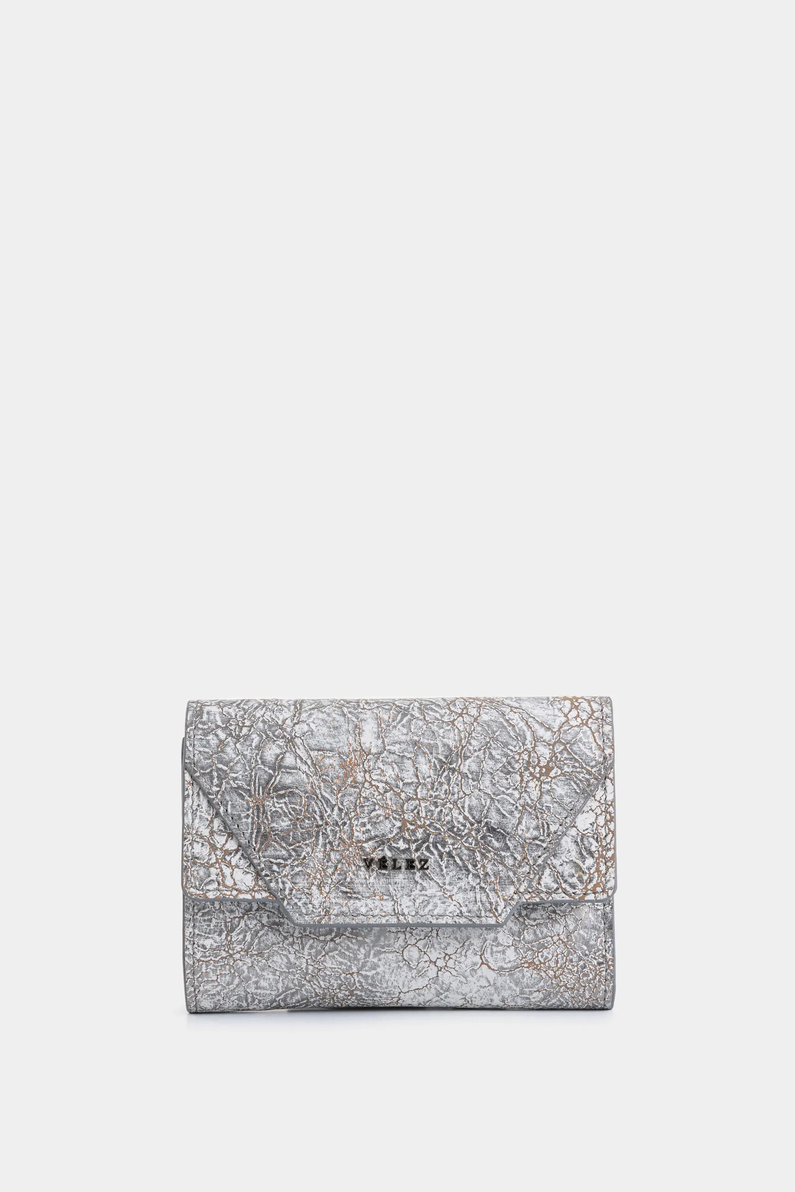 Billetera Magnolia de cuero folia para mujer efecto craquelado