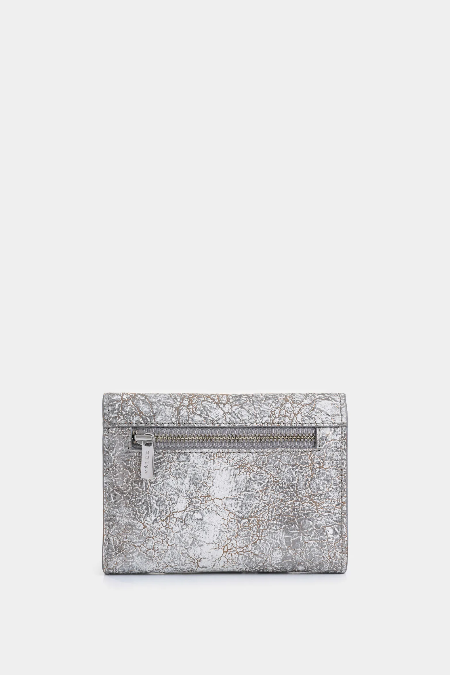 Billetera Magnolia de cuero folia para mujer efecto craquelado