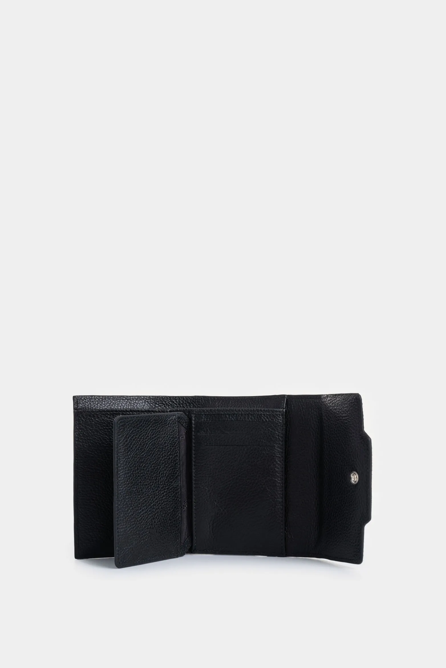 Billetera Magnolia de cuero pelo para mujer corte hexagonal