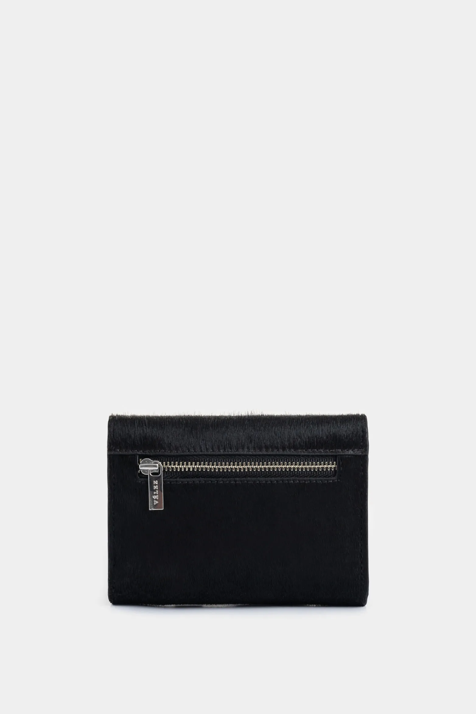 Billetera Magnolia de cuero pelo para mujer corte hexagonal