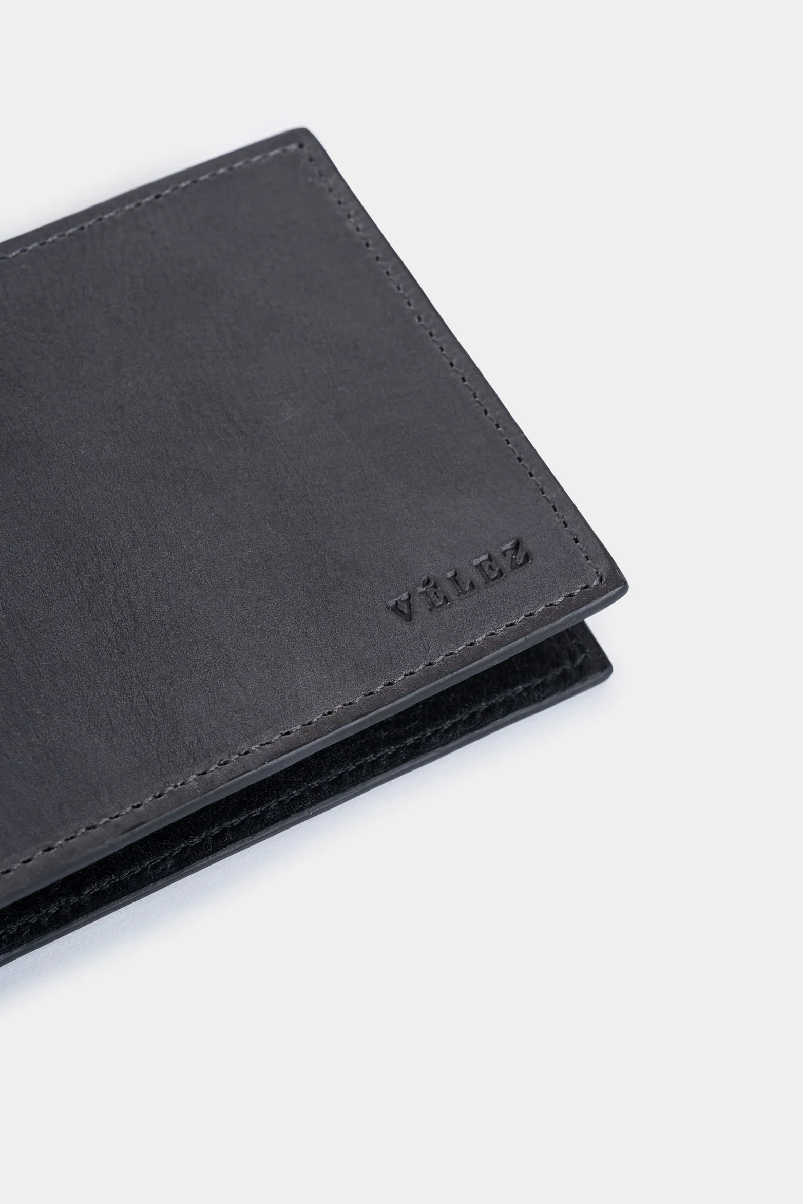 Billetera Sunlight de cuero para hombre contraste