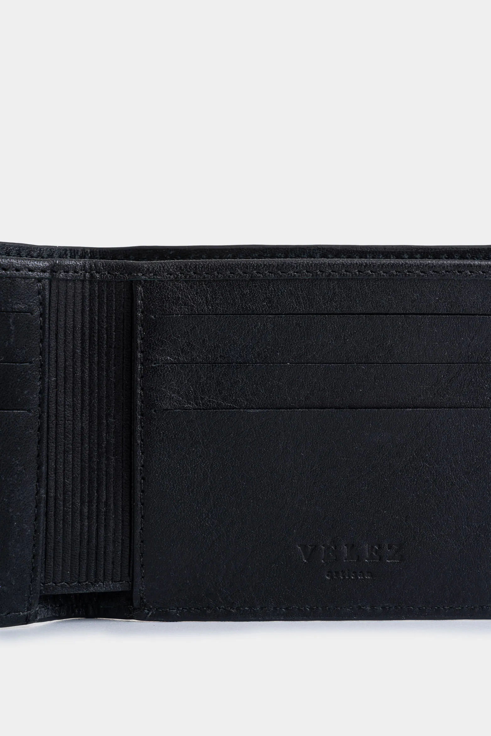 Billetera Sunlight de cuero para hombre contraste