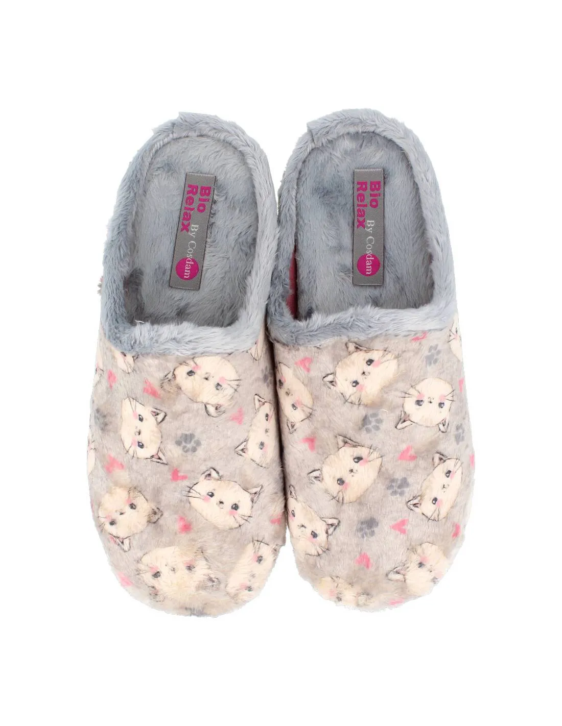 BIORELAX  ZAPATILLAS CASA SUAPEL GATOS PERLA