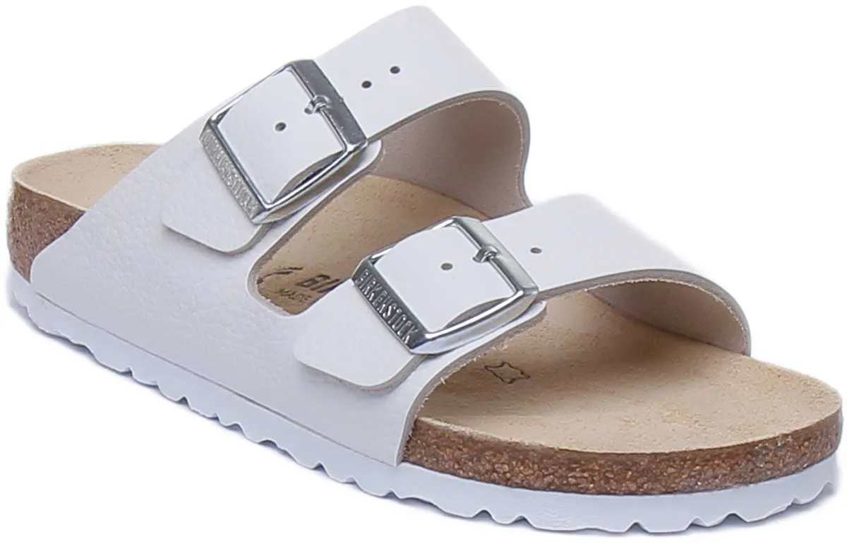Birkenstock Arizona BS Sandalias de Cuero Aceitado con Dos Correas Ajustables y Plantilla Anatómica para Mujer en Negro