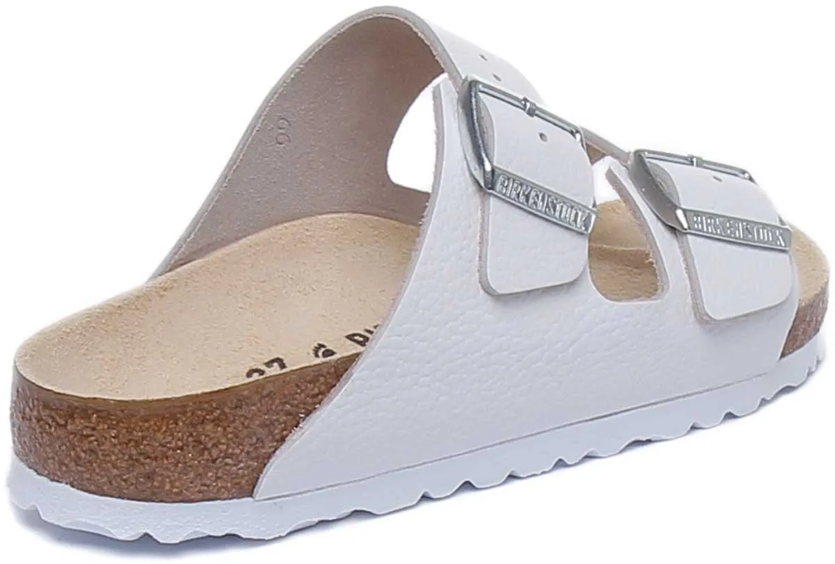 Birkenstock Arizona BS Sandalias de Cuero Aceitado con Dos Correas Ajustables y Plantilla Anatómica para Mujer en Negro
