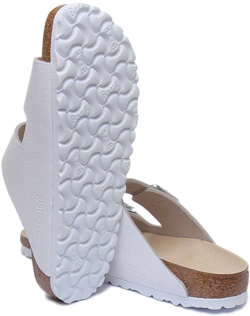 Birkenstock Arizona BS Sandalias de Cuero Aceitado con Dos Correas Ajustables y Plantilla Anatómica para Mujer en Negro