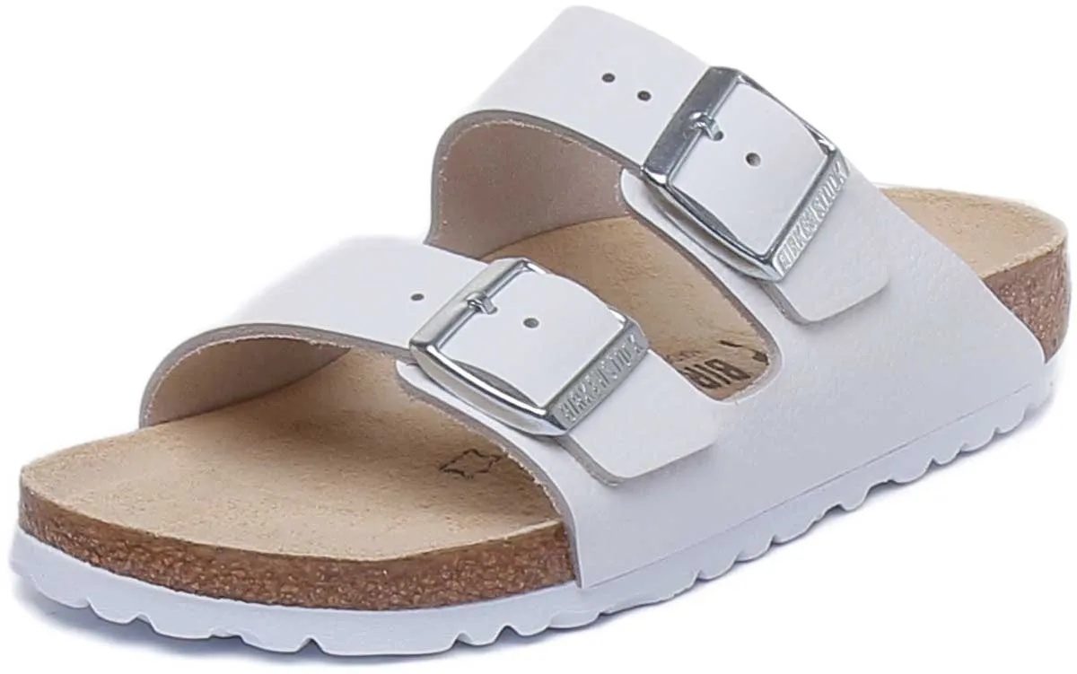 Birkenstock Arizona BS Sandalias de Cuero Aceitado con Dos Correas Ajustables y Plantilla Anatómica para Mujer en Negro