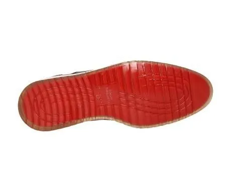Blucher Antic Azul Pala Vega Centro Cuero Piso Rojo