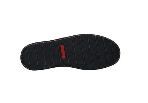 Blucher Liso Piel Azul Talon y Cuello Cuero
