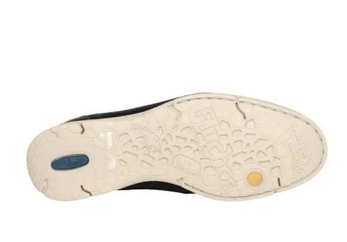 Blucher Piel Azul Pala y Lados Bajo Calados Cerco Cuero