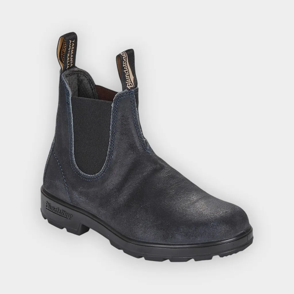 Blundstone – Botas Chelsea Navy waxed suede #1912