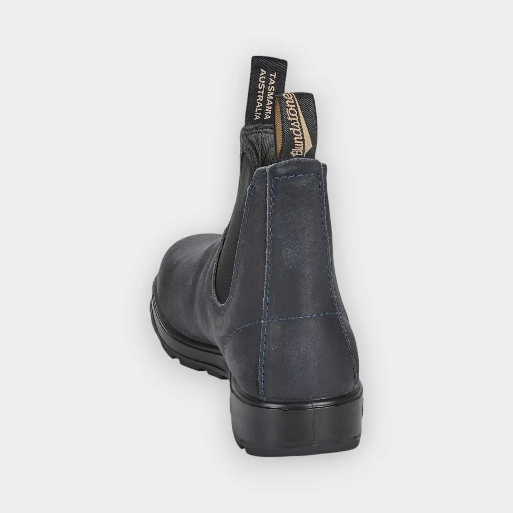 Blundstone – Botas Chelsea Navy waxed suede #1912