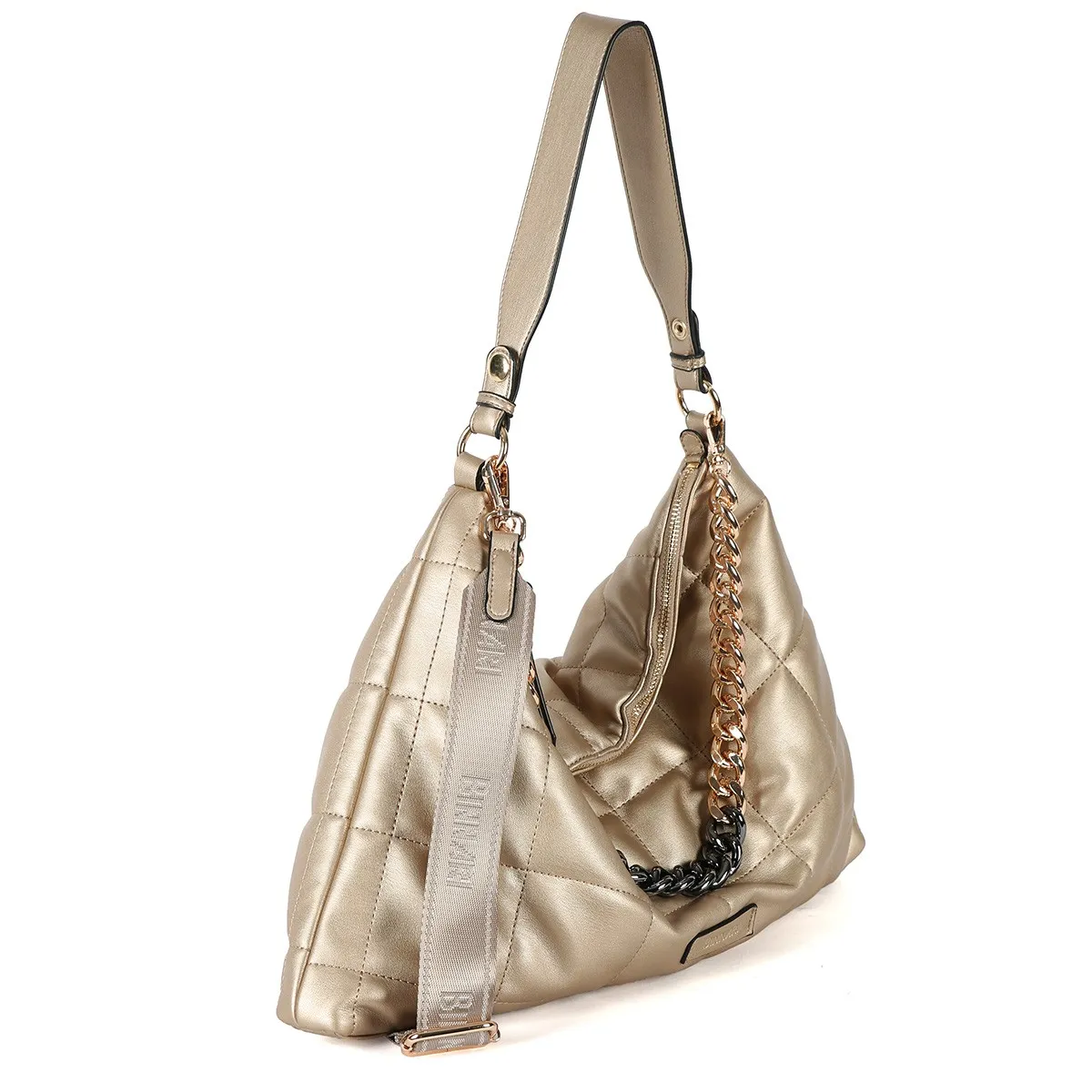 Bolso Binnari Bandolera mujer vestir Tulipán en hielo y beige Cnp19230