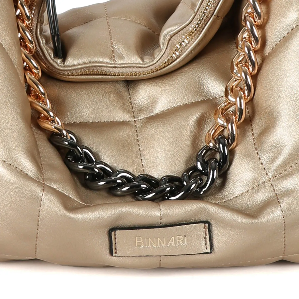 Bolso Binnari Bandolera mujer vestir Tulipán en hielo y beige Cnp19230