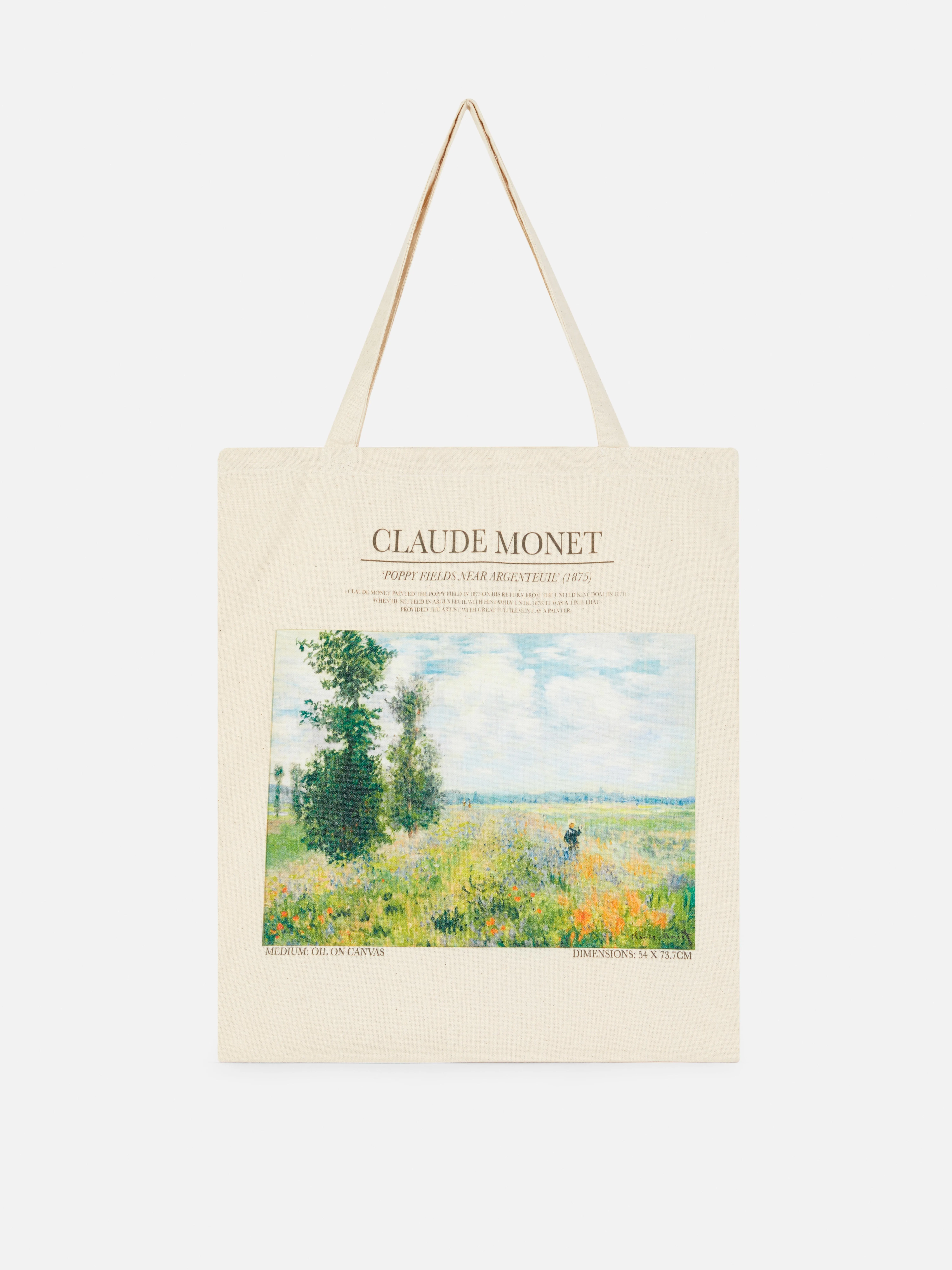Bolso de lona de Claude Monet