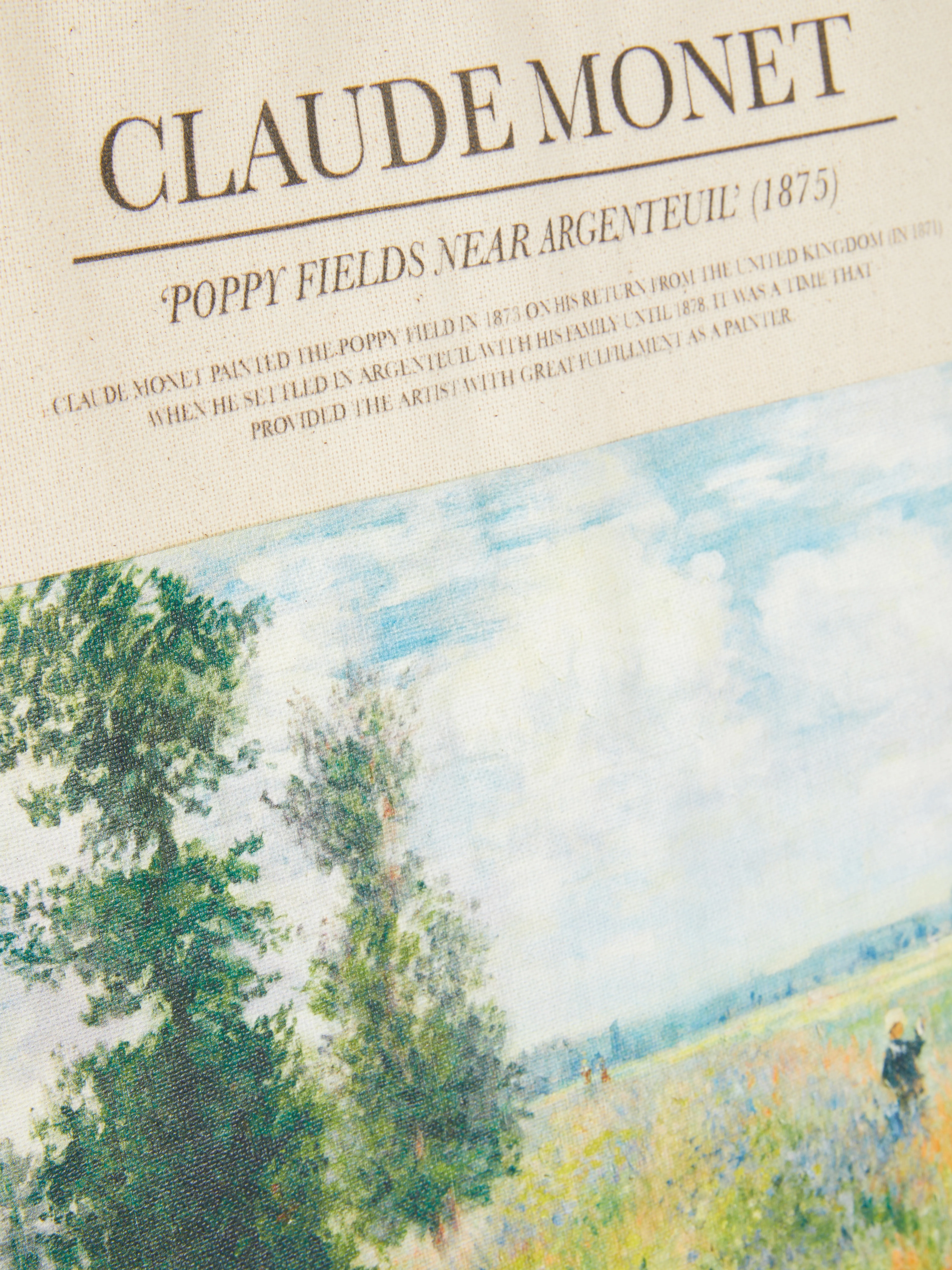 Bolso de lona de Claude Monet