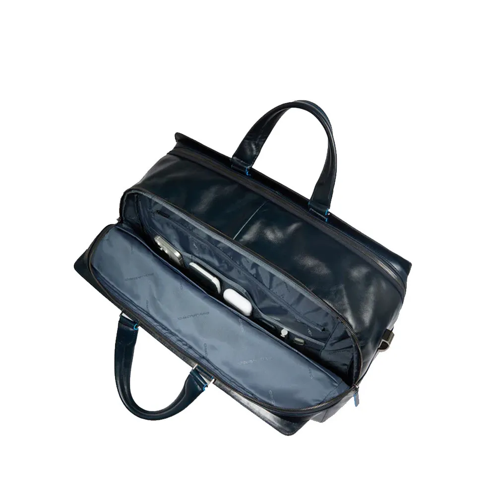 Bolso de Viaje de Piel Piquadro BV6596B2/BLU2 Color Marino