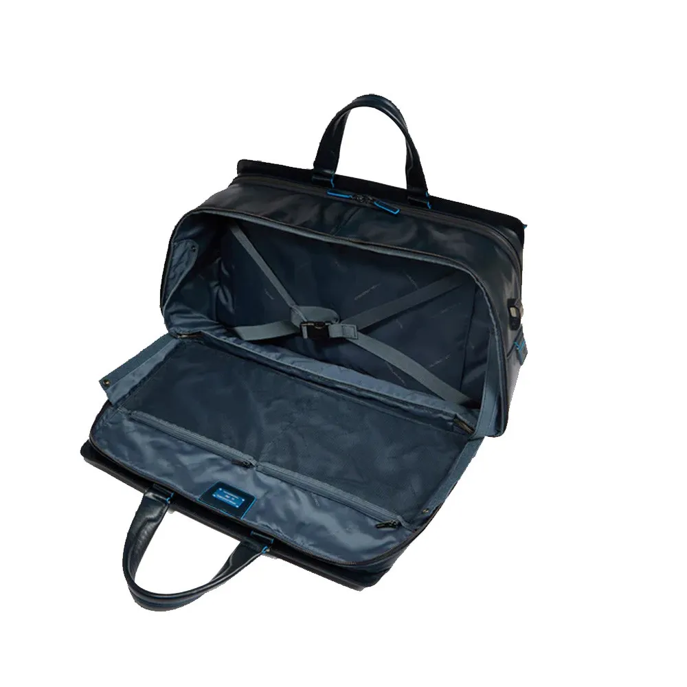 Bolso de Viaje de Piel Piquadro BV6596B2/BLU2 Color Marino