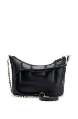 Bolso hobo guateado con monograma Double B