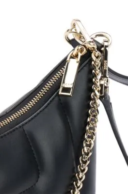 Bolso hobo guateado con monograma Double B