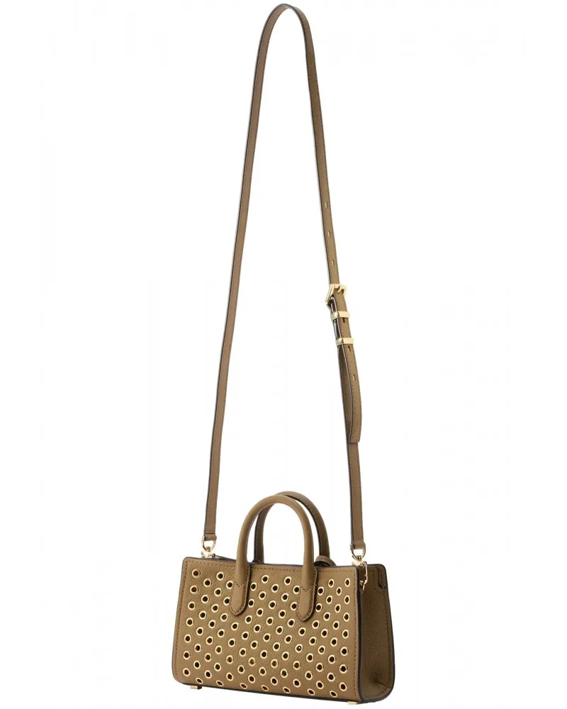 Bolso Mini MICHAEL KORS Scarlett Xbody Color Tostado con Argollas Doradas